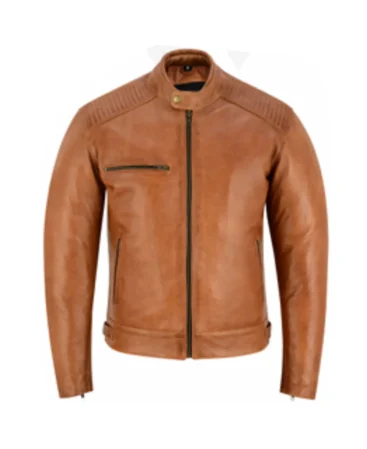 motorcycle light brown leather jacket manufacturer & supplier