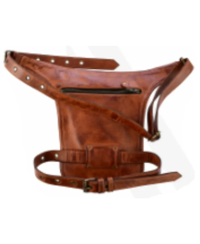 Motorcycle Brown skull waist bag Supplier