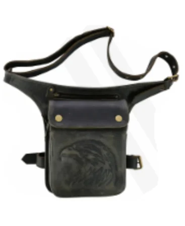 Motorcycle Eagle Leather Waist Bag Manufacture