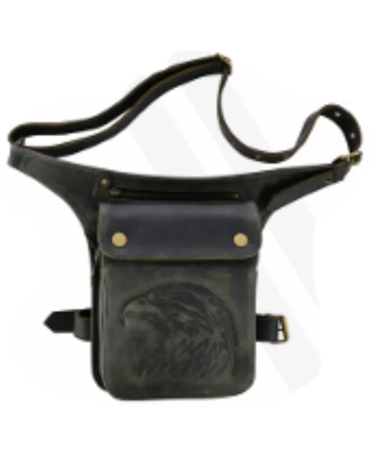 Motorcycle Eagle Leather Waist Bag Manufacture
