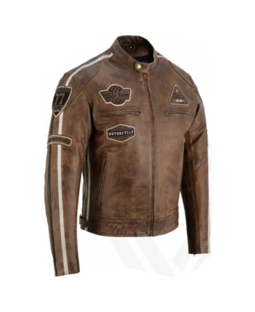 motorcycle brown leather jacket manufacturer & supplier